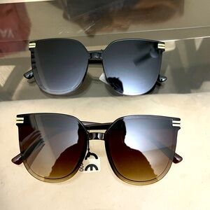 Round oversized sunglasses, classic style